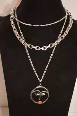 sautoire multi chaine Argent