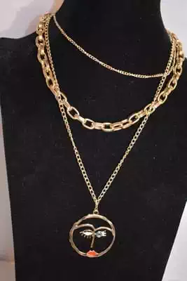 sautoire multi chaine Or