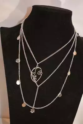 sautoire multi chaine Argent
