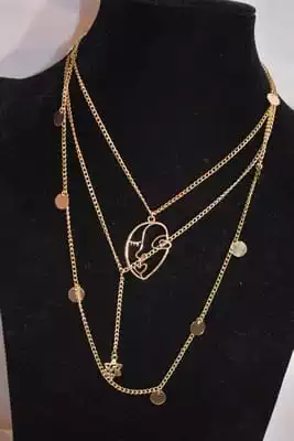 sautoire multi chaine Or