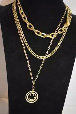 sautoire multi chaine Or