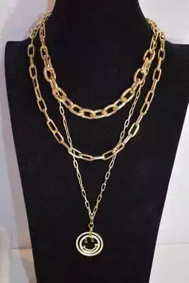 sautoire multi chaine Or