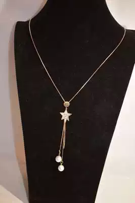 sautoire étoile perle Or