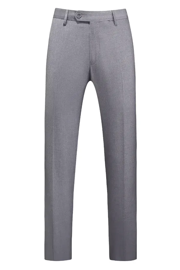 Costume de la maison La Sartoria slim-fit taille 56 veste - 48 pantalon Gris Claire