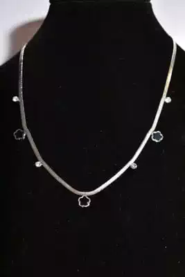 Collier Fleur Argent