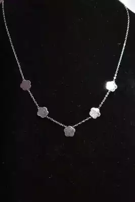 Collier Fleur Argent