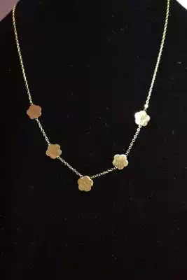 Collier Fleur Or