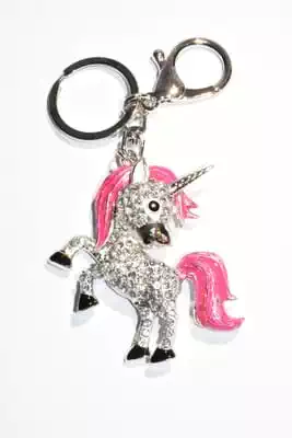 porte-cle licorne multicolore
