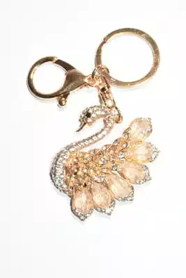 porte-cle cygne multicolore