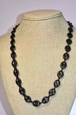 Collier homme graine de café unie