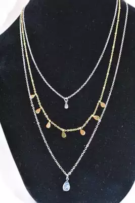 Collier goutte Or