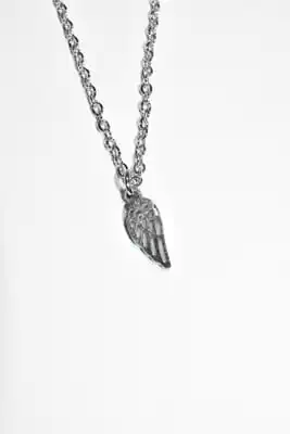 Collier plume palme Argent