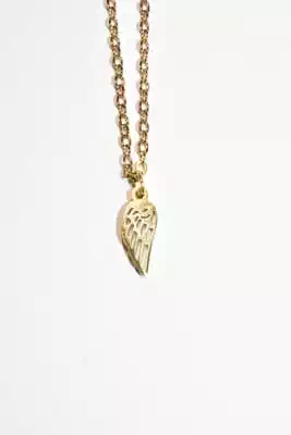 Collier plume palme Or