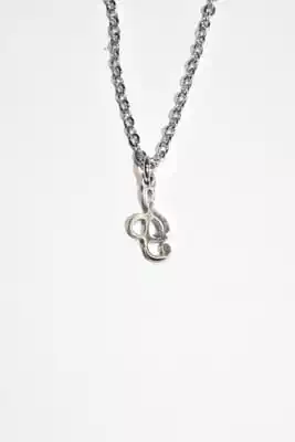 Collier cle de sol note de musique Argent C71A34 