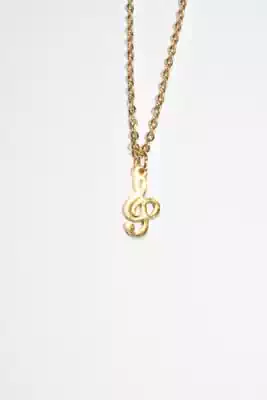 Collier cle de sol note de musique Or