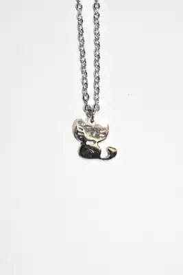 Collier chat Argent