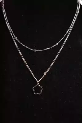 Collier fleur Argent
