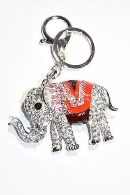 porte-cle éléphant multicolore