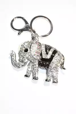 porte-cle éléphant multicolore