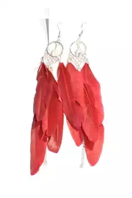 Boucle-d-oreille Plume unie