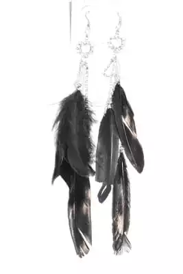 Boucle-d-oreille Plume unie