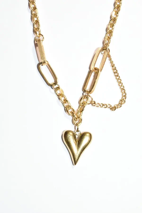 Collier Coeur Or