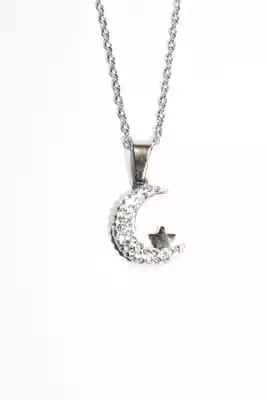 Pendentif lune Argent
