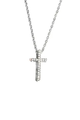 Pendentif croix chapelet Argent