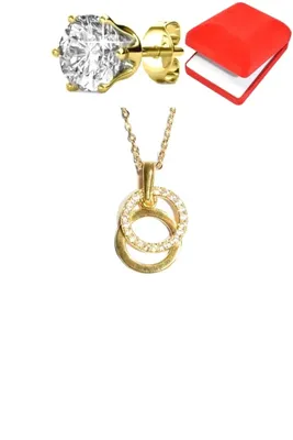Coffret rouge cercle Or