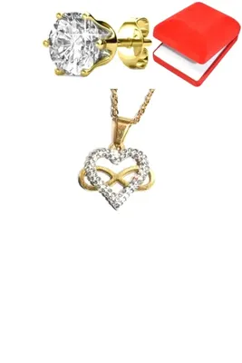 Coffret rouge Coeur infini Or