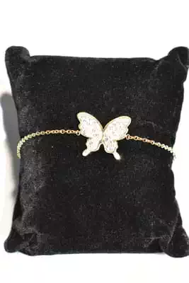 Bracelet papillon Or