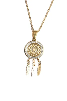 Pendentif attrape rêve Or