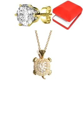 Coffret rouge tortue Or