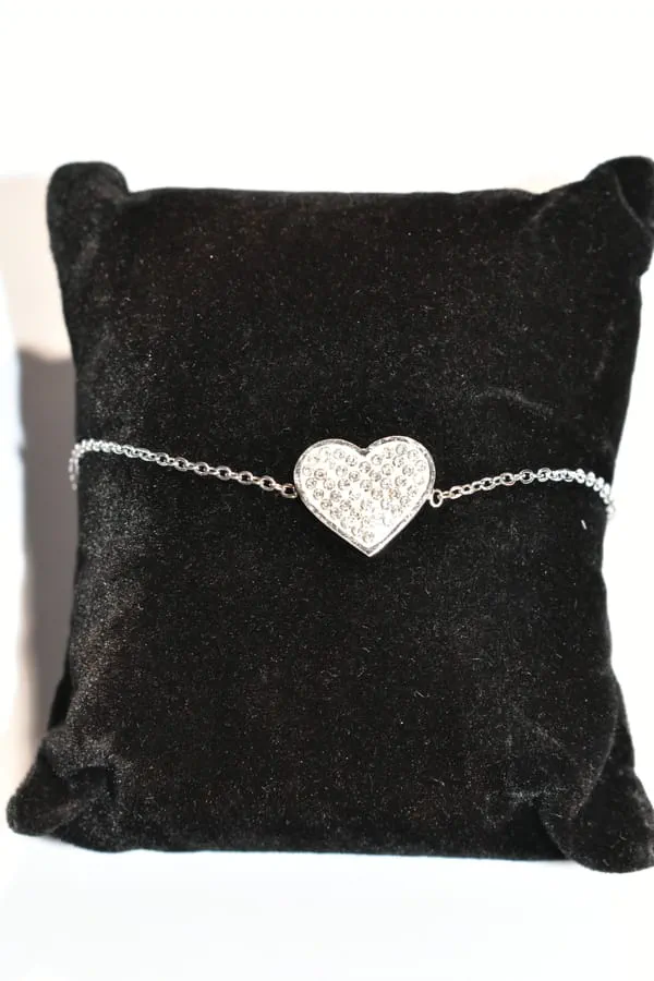 Bracelet Coeur Argent