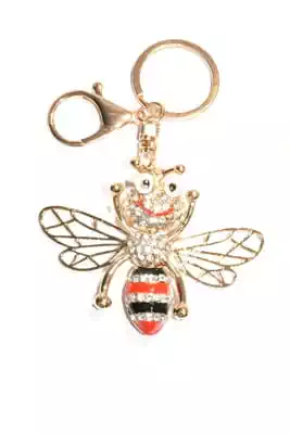 porte-cle abeille multicolore