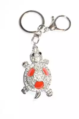 porte-cle tortue multicolore