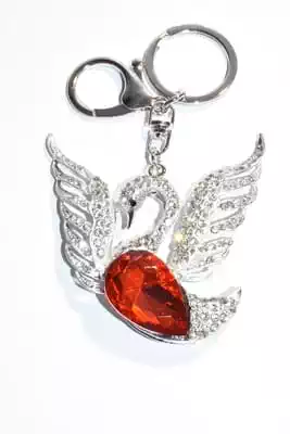 porte-cle cygne multicolore
