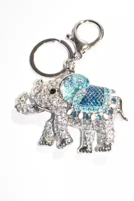 porte-cle éléphant multicolore