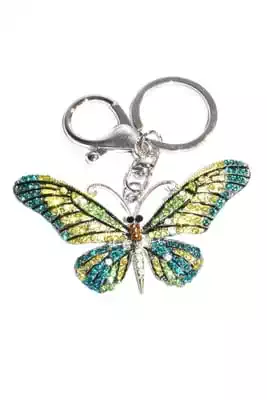 porte-cle papillon multicolore