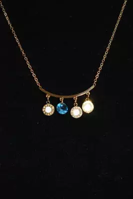 Collier cercle romain or