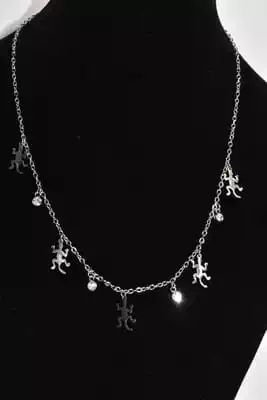 Collier lézard Argent A00E8A 