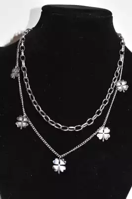 Collier trèfle a quatre feuilles Argent