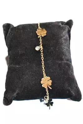 Bracelet trèfle a quatre feuilles Or