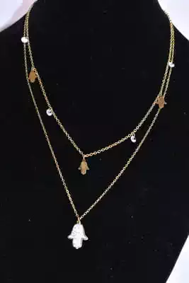 Collier main de Fatma or