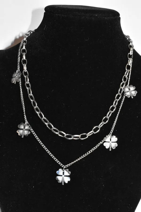 Collier trèfle a quatre feuilles Argent