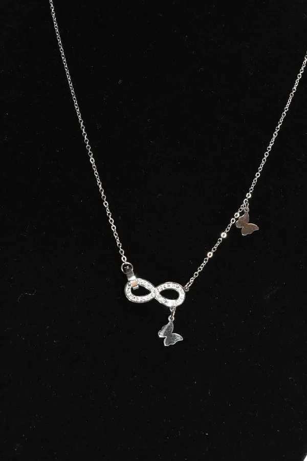 Collier infini papillon Argent