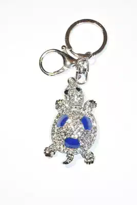 porte-cle tortue multicolore