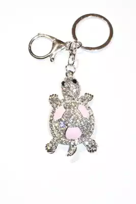 porte-cle tortue multicolore