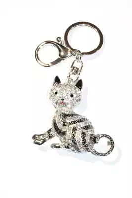 porte-cle chat multicolore