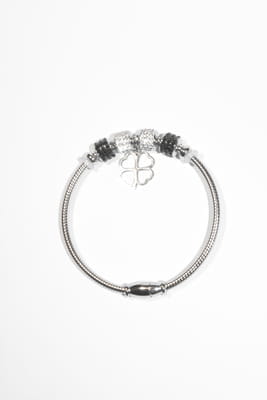 Jonc trèfle Argent 6A7D02 7524